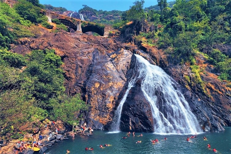 Dudhsagar Falls Goa, Visit Goa India with Kids